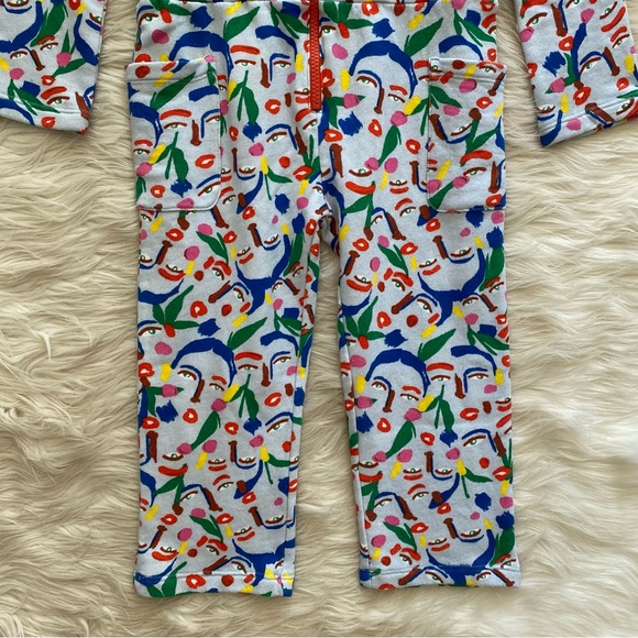 Nordstrom by Cristina Martinez Blue Face Print Jumpsuit - Picture 4 of 9